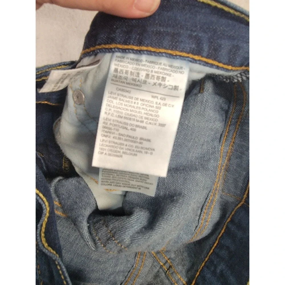Levi's 514 Straight Fit Jeans W34 L32 Blue Denim‎ Men's Dark Wash